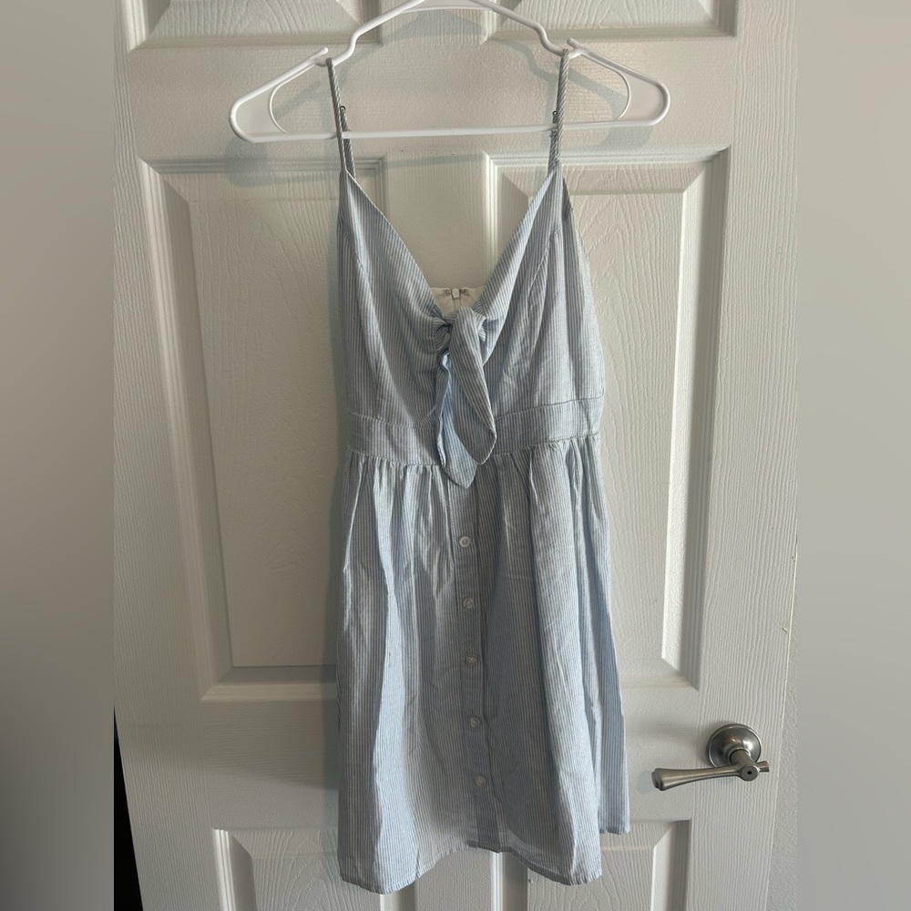 Blue stripped summer dress